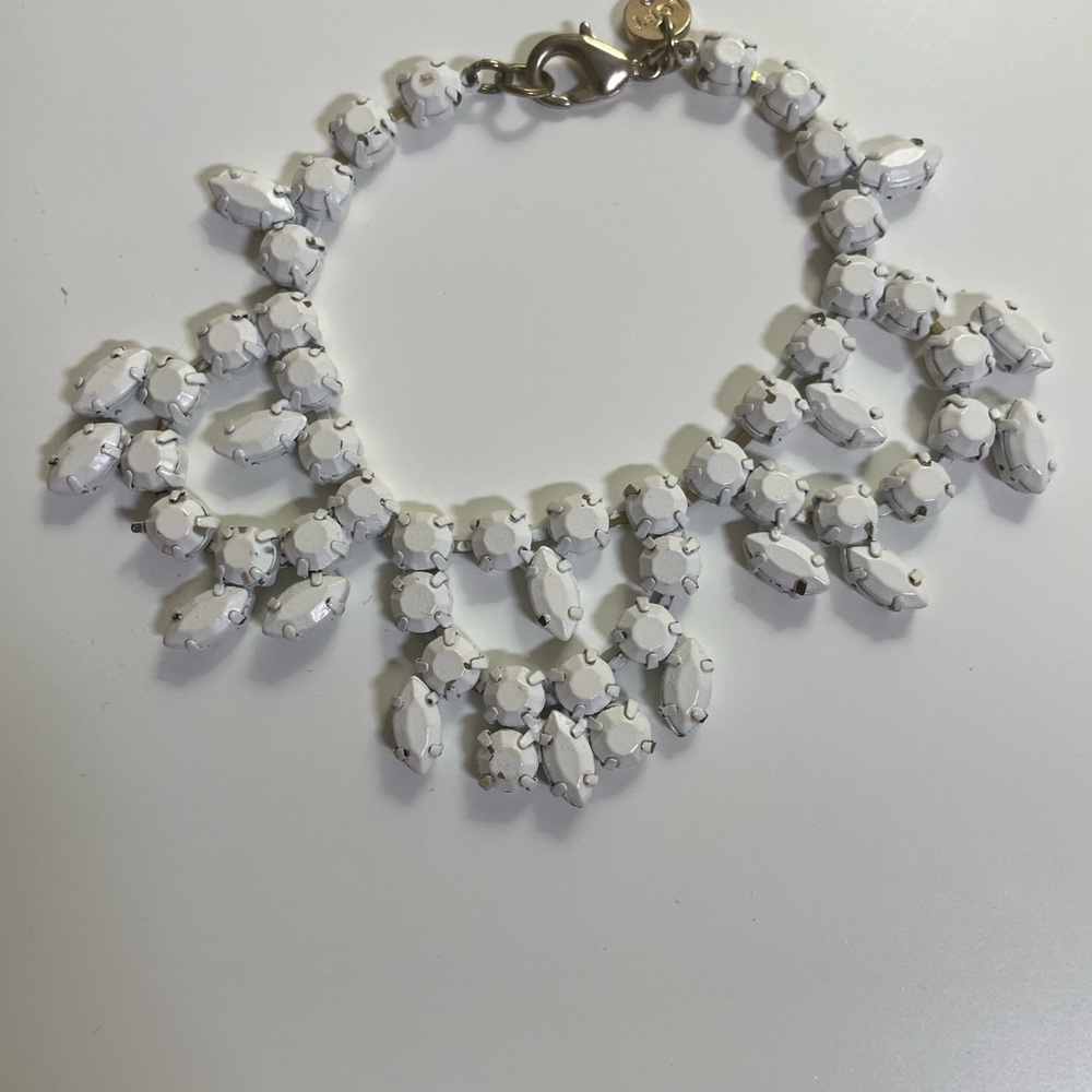 Elegant White Statement Necklace